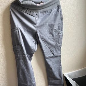 Women Scrub Skinny Pants High Waisted - size Medium